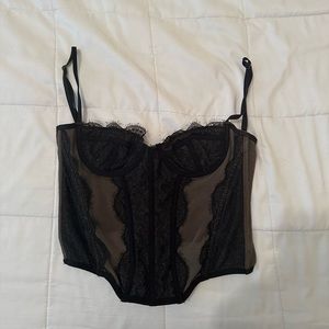 Urban Outfitters Black Lace Corset